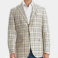 Blazer masculino Tallia xadrez de linho marrom tamanho 44