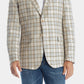 Blazer masculino Tallia xadrez de linho marrom tamanho 44
