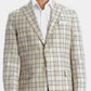 Blazer xadrez slim fit masculino Tallia marrom tamanho 46