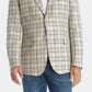 Blazer xadrez slim fit masculino Tallia marrom tamanho 46