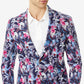 Blazer masculino Tallia Slim Fit Floral Azul Tamanho 46