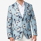 Blazer masculino Tallia Slim Fit azul floral tamanho 42