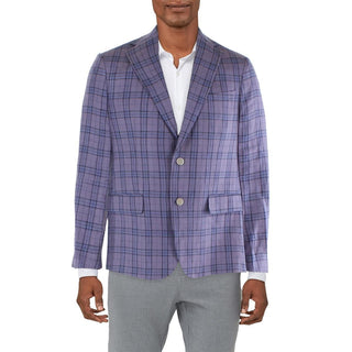 Blazer xadrez slim fit roxo masculino Tallia tamanho 44R