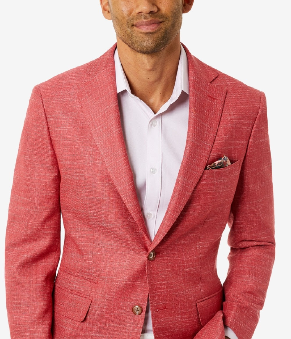 Blazer Slim Fit Masculino Tallia Rosa Tamanho 44