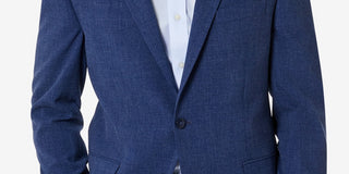 Casaco esportivo masculino Club Room Classic Fit Solid, azul, tamanho 44