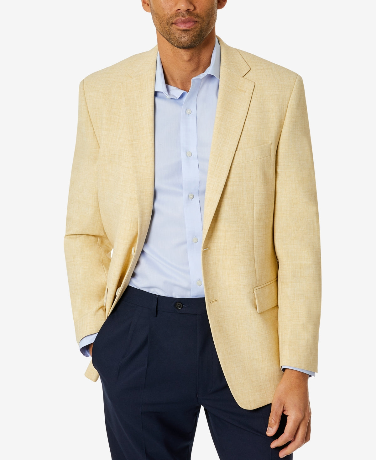 Casaco esportivo masculino clássico Club Room, amarelo, tamanho 42