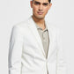 Bar III Jaqueta Masculina Slim Fit Stretch Solid Branca Tamanho 44