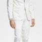 Bar III Jaqueta Masculina Slim Fit Stretch Solid Branca Tamanho 44