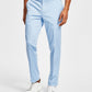 Bar III Masculino Slim Fit Algodão Elástico Sólido Terno Calça Separada Azul Tamanho 30X30