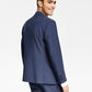 Bar III Masculino Slim Fit Sólido Terno Jaqueta Azul Tamanho 42