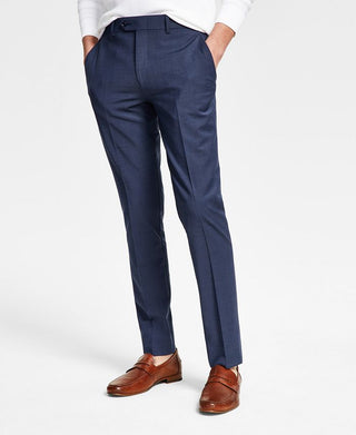 Calça de terno masculina Bar III Slim Fit sólida, azul, tamanho 32x34