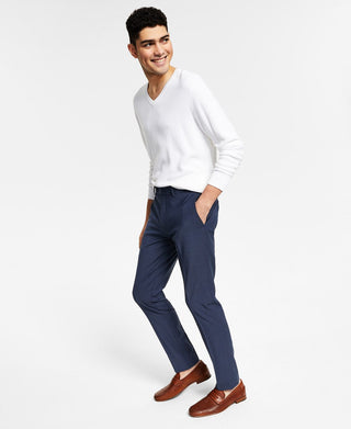 Calça de terno masculina Bar III Slim Fit sólida, azul, tamanho 32x34