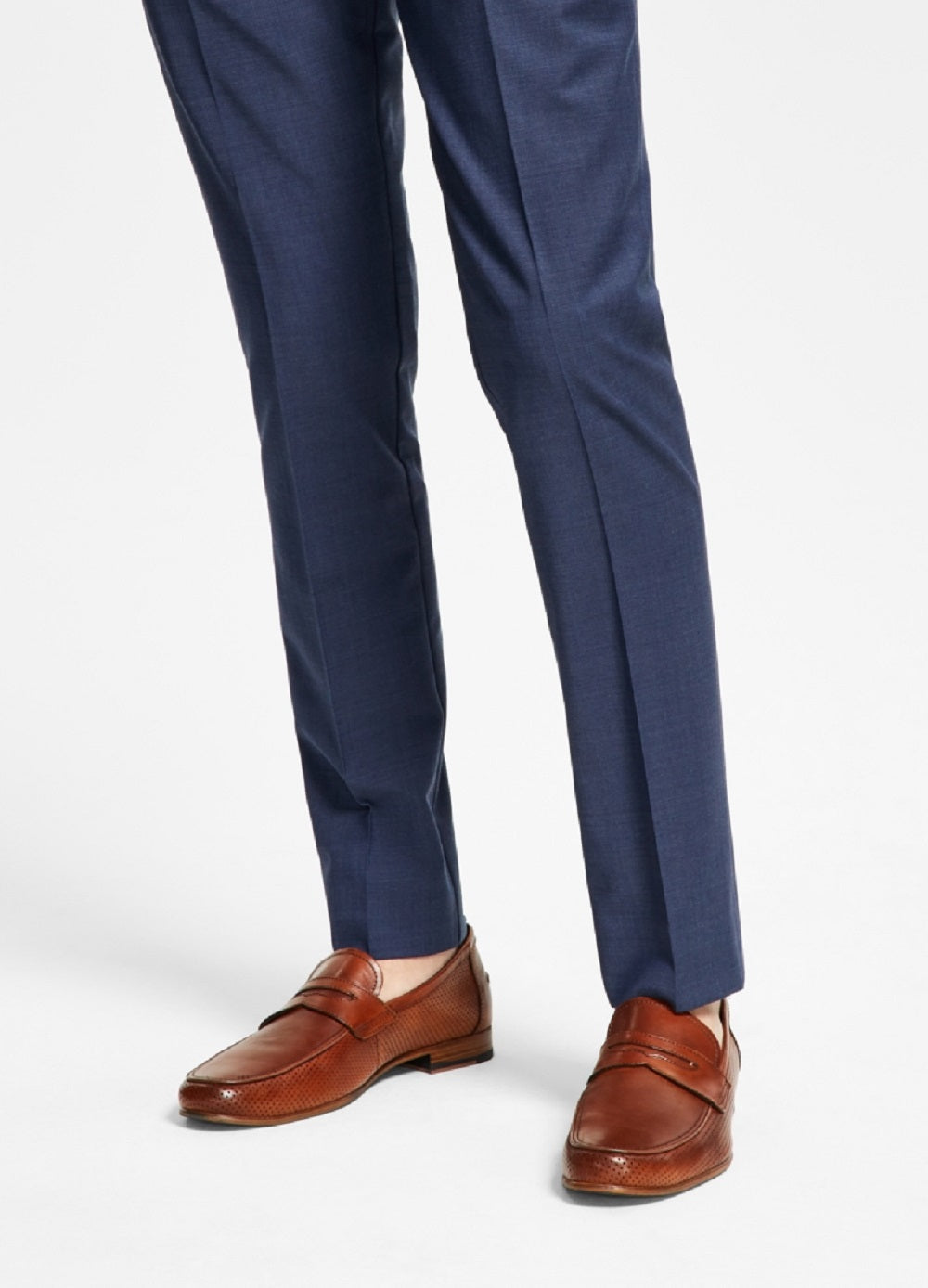 Calça de terno masculina Bar III Slim Fit sólida azul tamanho 38x30