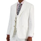 Tayion Collection Paletó Masculino Clássico com Corte Sólido Branco Tamanho 46