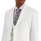 Tayion Collection Paletó Masculino Clássico com Corte Sólido Branco Tamanho 46