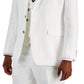 Tayion Collection Paletó Masculino Clássico com Corte Sólido Branco Tamanho 46