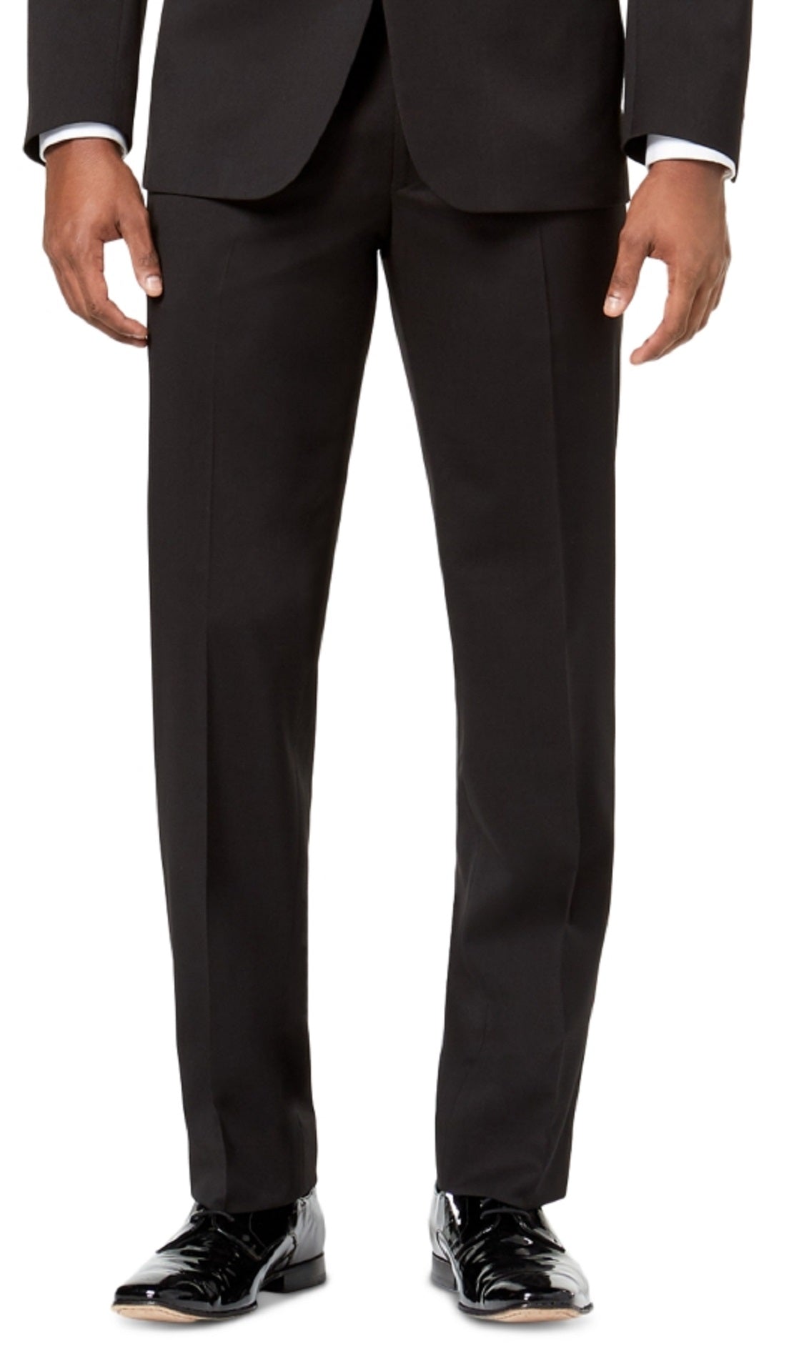 Terno smoking Kenneth Cole Reaction Slim Fit Ready Flex masculino, preto, tamanho 36