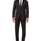 Terno smoking Kenneth Cole Reaction Slim Fit Ready Flex masculino, preto, tamanho 46