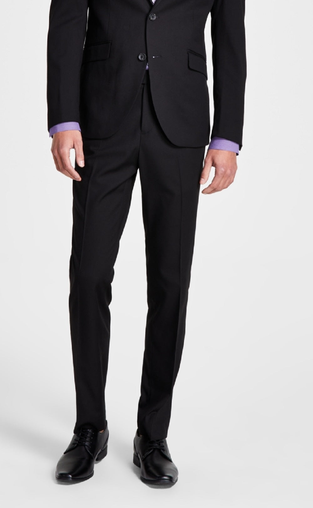 Terno Kenneth Cole Reaction Ready Flex Slim Fit Masculino Preto Tamanho 48