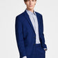 Terno Kenneth Cole Reaction Ready Flex Slim Fit Masculino Azul Tamanho 42