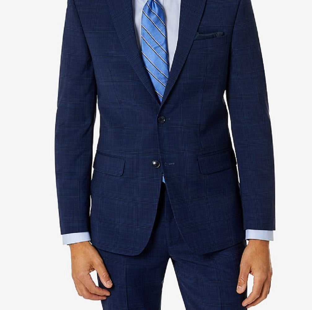 Bar III Terno Masculino Skinny Fit Jaqueta Separada Azul Tamanho 38