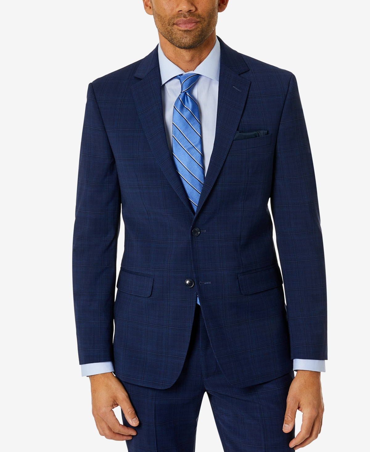 Bar III Terno Masculino Skinny Fit Jaqueta Separada Azul Tamanho 40