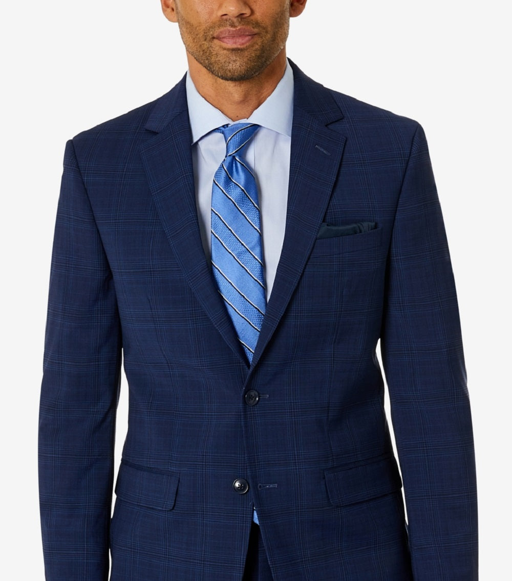 Bar III Terno Masculino Skinny Fit Jaqueta Separada Azul Tamanho 40