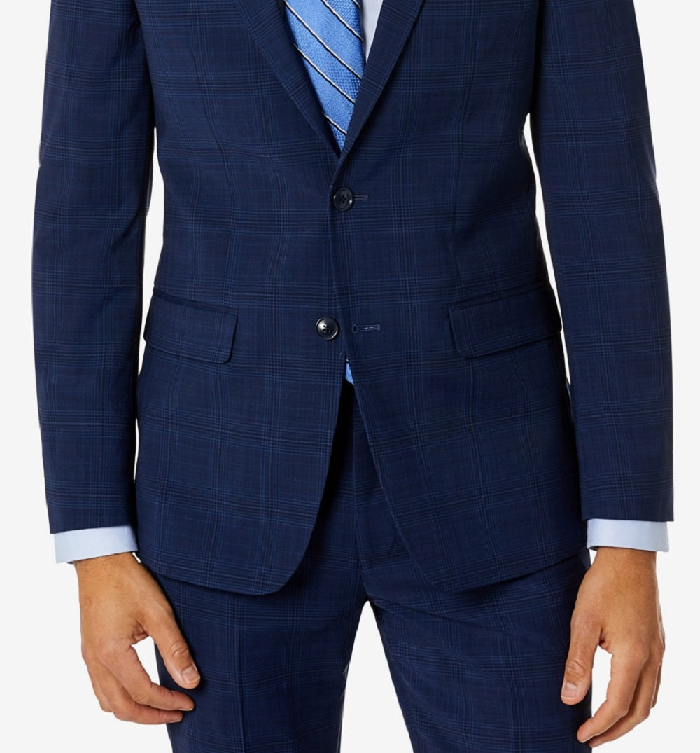 Bar III Terno Masculino Skinny Fit Jaqueta Separada Azul Tamanho 40