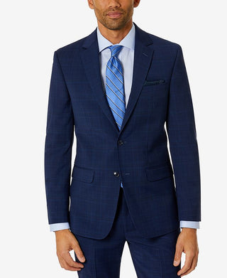 Bar III Terno Masculino Skinny Fit Jaqueta Separada Azul Tamanho 44