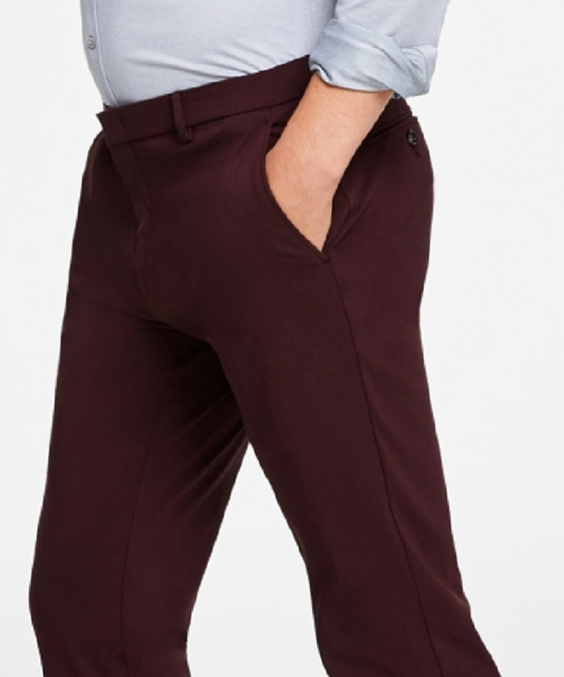 Calça Tommy Hilfiger Masculina Modern Fit Th Flex Stretch Comfort Vermelha Tamanho 36X32