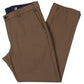 Calça social masculina Ralph Lauren Classic Fit de algodão elástico, tamanho 34x32, marrom