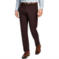 Calça social masculina Ralph Lauren Classic Fit de algodão elástico, vinho tinto, tamanho 33x32