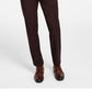 Calça social masculina Ralph Lauren Classic Fit de algodão elástico, tamanho 34x32, vermelha