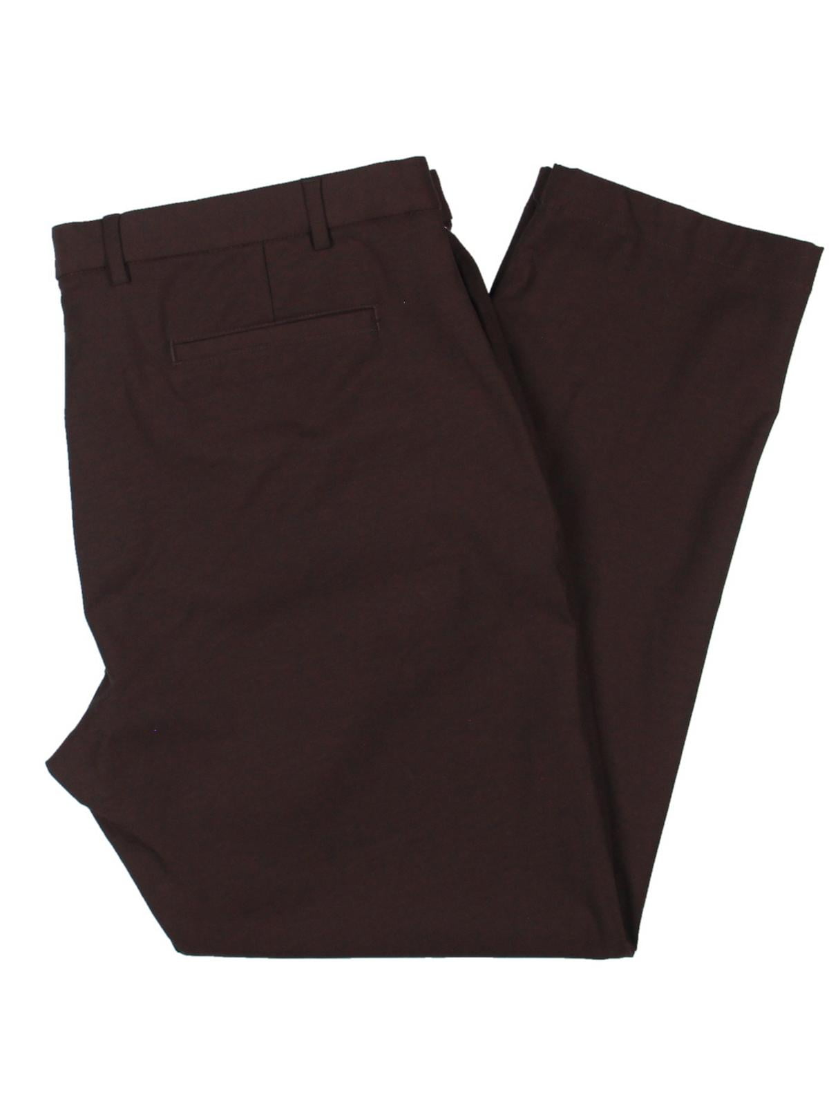 Calça social masculina Ralph Lauren Classic Fit de algodão elástico, tamanho 36x30, vermelha