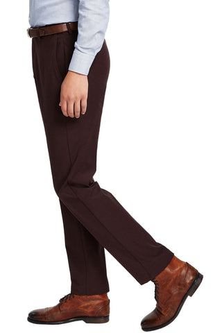 Calça social masculina Ralph Lauren Classic Fit de algodão elástico, marrom, tamanho 38