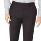 Calça social masculina Calvin Klein Skinny Fit em tom xadrez de lã marrom tamanho 32x34