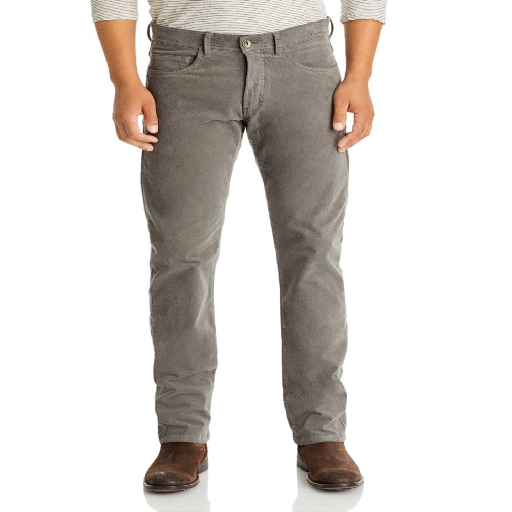 Calça jeans masculina de veludo cotelê com ajuste sob medida da Bloomingdale's, tamanho 38X30