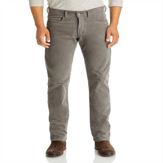 Calça jeans masculina de veludo cotelê com ajuste sob medida da Bloomingdale's, tamanho 38X30