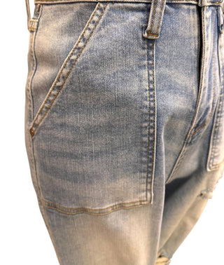 Judy Blue - Calça Jeans Boyfriend Desgastada Feminina