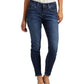 Calça jeans skinny feminina Suki Distressed da Silver Jeans Co., azul, tamanho 33x31