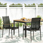 Barrister Dining Chair Set of 2 - Black / Natural
