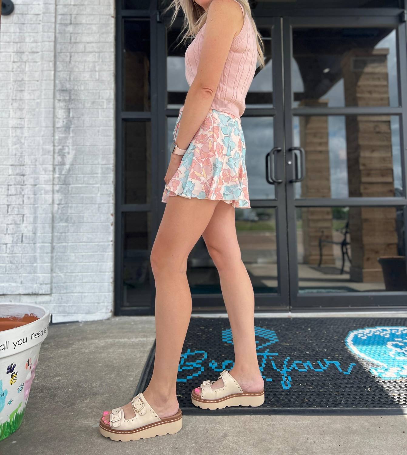 Wishlist - Floral Print Ruffle Mini Skirt