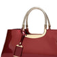 Accity - FASHIONABLE EVENING GLOSSY PATENT LEATHER TOTE