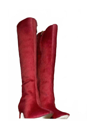 Carrano - Women's Lipstick Suede Boot