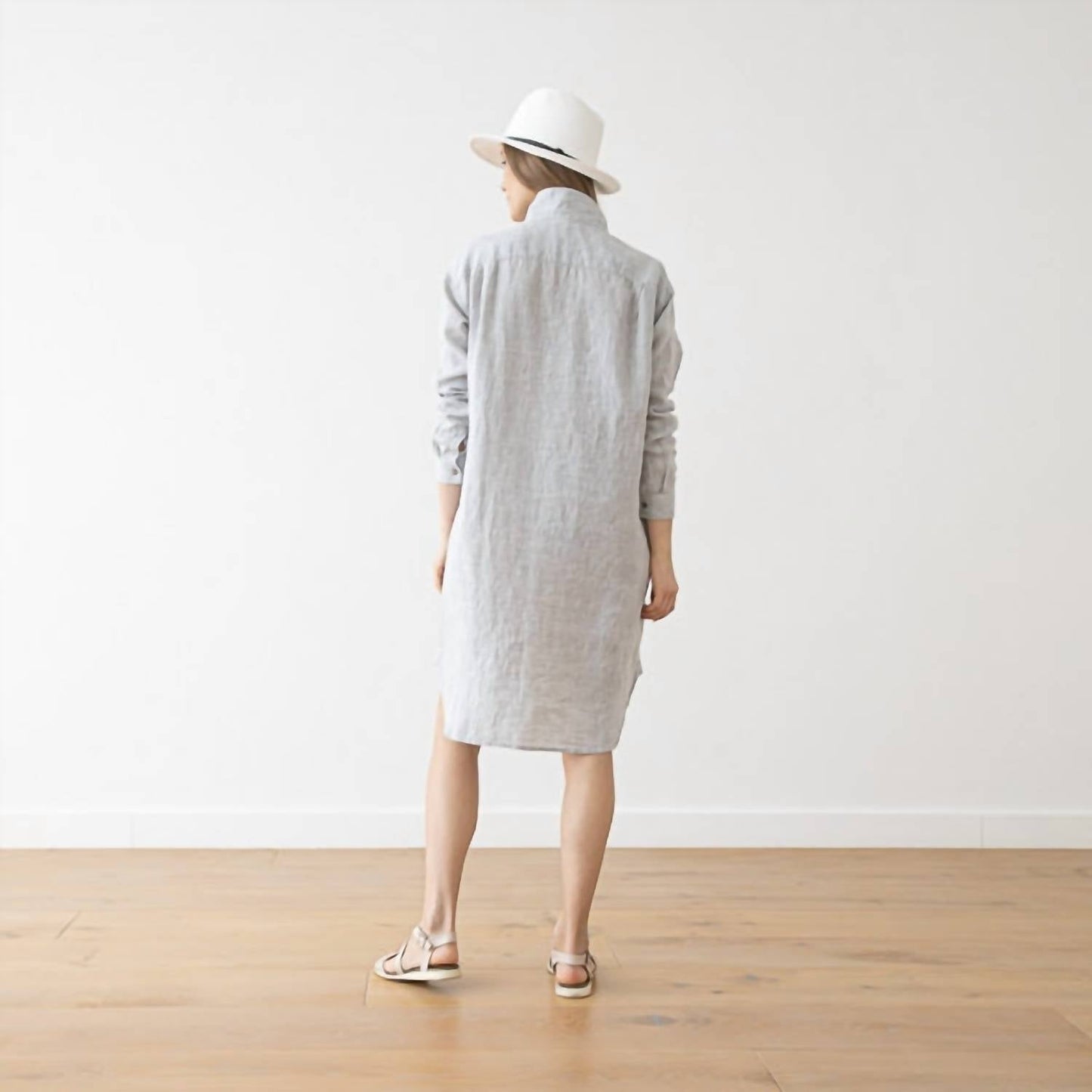 Linenme - Paula Linen Shirt Mini Dress