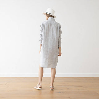 Linenme - Paula Linen Shirt Mini Dress