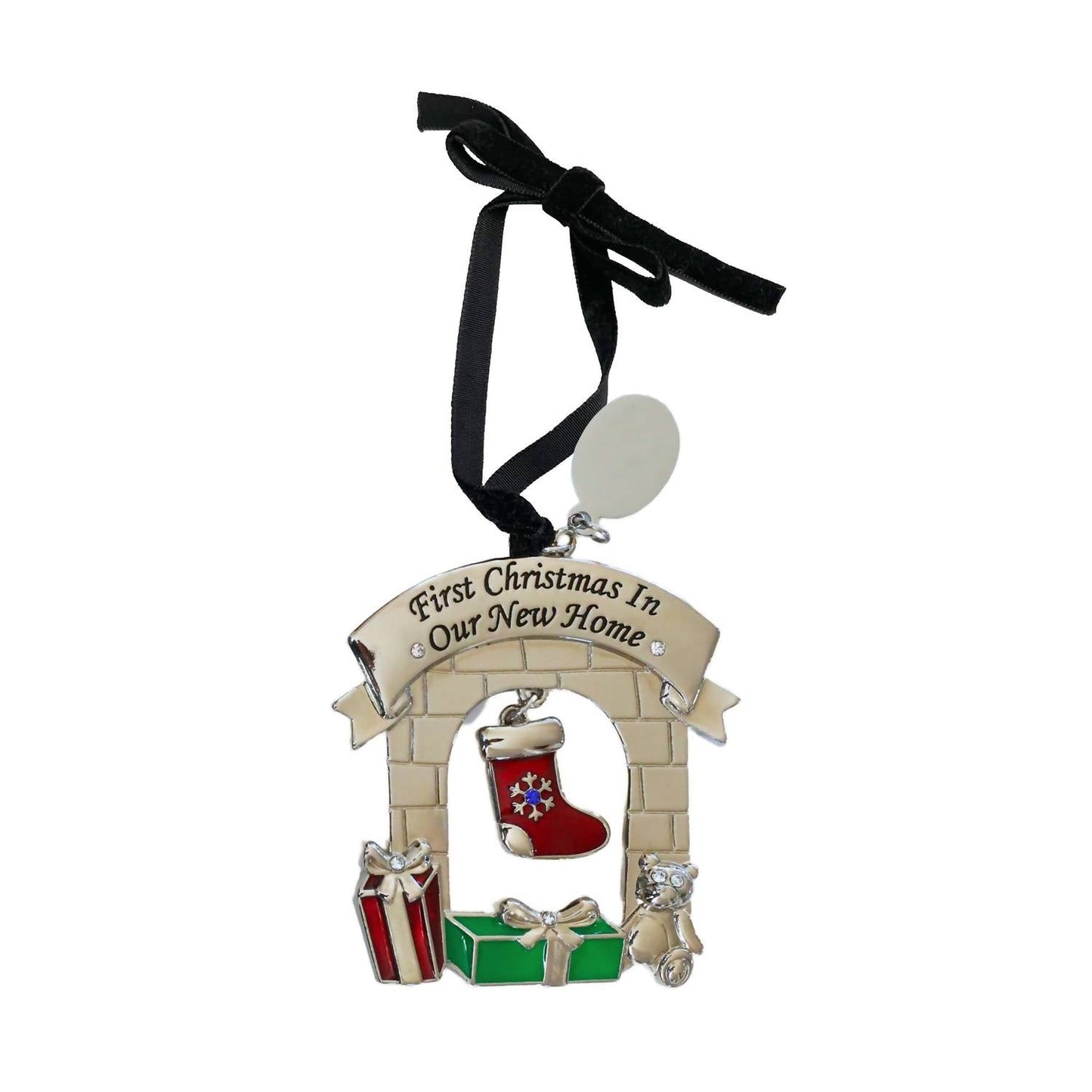 Creative Gifts International - 3D First Christmas in Our New Home Fireplace Ornament