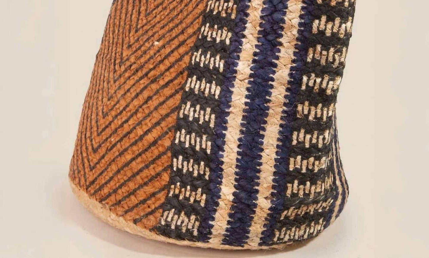 Anarchy Street - Chevron Pattern Jute Tote Bag