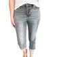 Judy Blue - High Waist Cuffed Button Fly Capri Pants