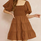 Entro - Smocked Puff Dress